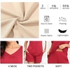 image:imageFindsweet 2 Piece Womens Short Sleeve Pajama Sets Lounge Sleepwear Ladies Pjs Sets with Pockets M3XLV Neckblack