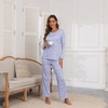 image:imageFindsweet Plus Size Womens Pajamas Sets 2 Piece Long Sleeve Pj Sleepwear Soft Comfy Tops and Pants with PocketsFl Khaki