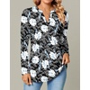 image:imageFindsweet Womens Long Sleeve Tops Dressy Casual VNeck TShirts Business Cute Work Blouse