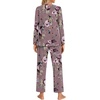 image:imageFindsweet Womens Pajama Set 2 Piece Lounge Outfits Soft Sleepwear Fall Long Sleeve Long Pant With Pockets Ladies Pjs S3XLBeanrose Red
