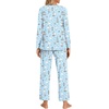 image:imageFindsweet Womens Pajama Set 2 Piece Lounge Outfits Soft Sleepwear Fall Long Sleeve Long Pant With Pockets Ladies Pjs S3XLBluesail