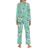 image:imageFindsweet Womens Pajama Set 2 Piece Lounge Outfits Soft Sleepwear Fall Long Sleeve Long Pant With Pockets Ladies Pjs S3XLCmint Green