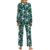 image:imageFindsweet Womens Pajama Set 2 Piece Lounge Outfits Soft Sleepwear Fall Long Sleeve Long Pant With Pockets Ladies Pjs S3XLFlower Green