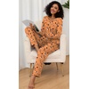 image:imageFindsweet Womens Pajama Set 2 Piece Lounge Outfits Soft Sleepwear Fall Long Sleeve Long Pant With Pockets Ladies Pjs S3XLHalloween Orange
