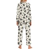 image:imageFindsweet Womens Pajama Set 2 Piece Lounge Outfits Soft Sleepwear Fall Long Sleeve Long Pant With Pockets Ladies Pjs S3XLInk Roses