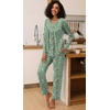 image:imageFindsweet Womens Pajama Set 2 Piece Lounge Outfits Soft Sleepwear Fall Long Sleeve Long Pant With Pockets Ladies Pjs S3XLOnion Green Sparrow