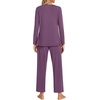 image:imageFindsweet Womens Pajama Set 2 Piece Lounge Outfits Soft Sleepwear Fall Long Sleeve Long Pant With Pockets Ladies Pjs S3XLPurple Red