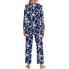 image:imageFindsweet Womens Pajama Set 2 Piece Lounge Outfits Soft Sleepwear Fall Long Sleeve Long Pant With Pockets Ladies Pjs S3XLWhite Little Flower