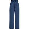 image:imageFindsweet Womens Wide Leg Lounge Pants Drawstring High Waist Pajama Bottoms Long Straight Belted Pants Trousers with Pockets