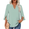 3/4 Sleeve/Light Cyan