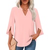 3/4 Sleeve/Pink