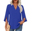 3/4 Sleeve/Royal Blue
