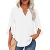3/4 Sleeve/White
