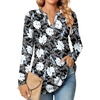 image:imageFindsweet Womens Long Sleeve Tops Dressy Casual VNeck TShirts Business Cute Work Blouse