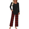 Red Plaid+black