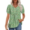 Puff Sleeve/ Onion Green Sparrow