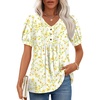 Puff Sleeve/Apricot Floret