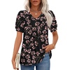 Puff Sleeve/Fl Gypsophila Black