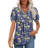 Puff Sleeve/Liliums Dark Blue