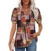 Puff Sleeve/Multiple Orange